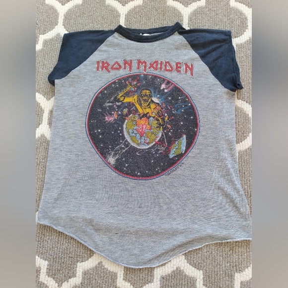 Iron Maiden Other - Vintage Iron Maiden 1983 World Piece Tour "The Beast On The Run" Official Shirt.
